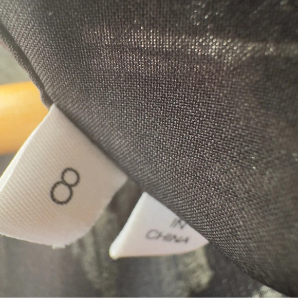 10 Crosby Derek Lamb Silk Black/off-white shirt Dress Size: 8 - Picture 5 of 6